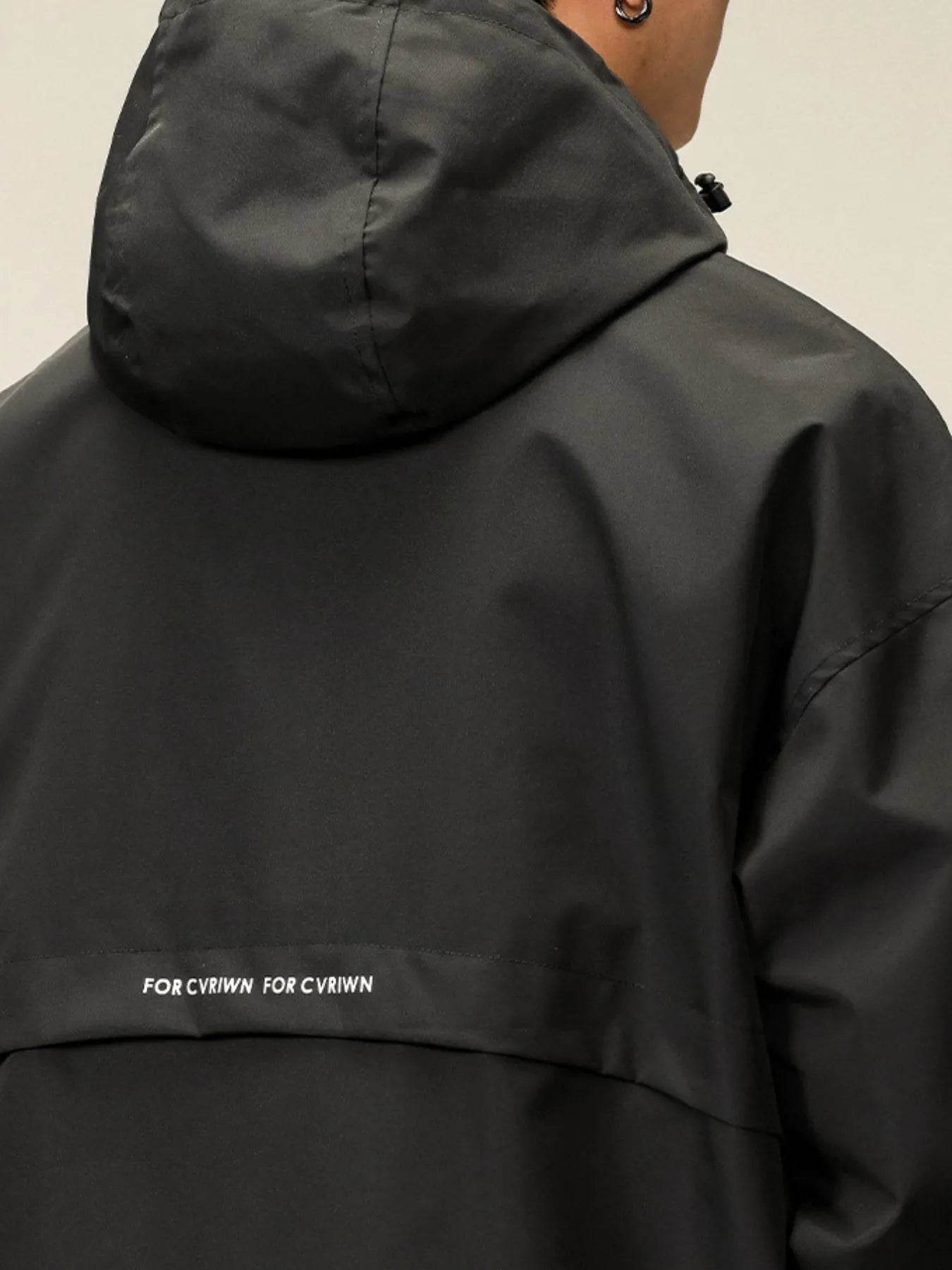 Men's Plus Size Long Sleeve Hooded Jacket - Tredona LLC