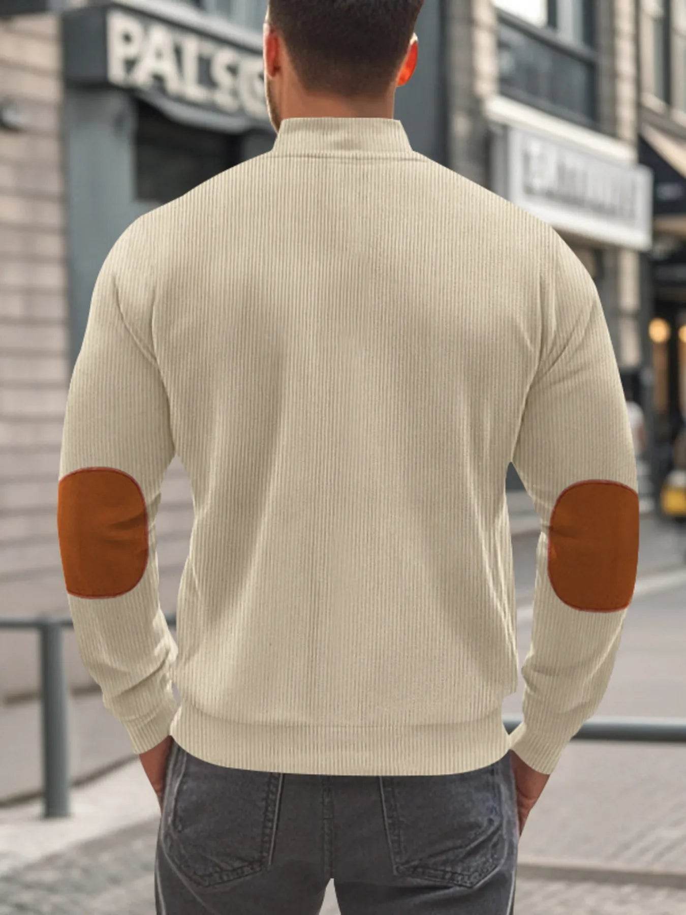 Men's Full Size Zip Up Long Sleeve Jacket Plus Size - Tredona LLC