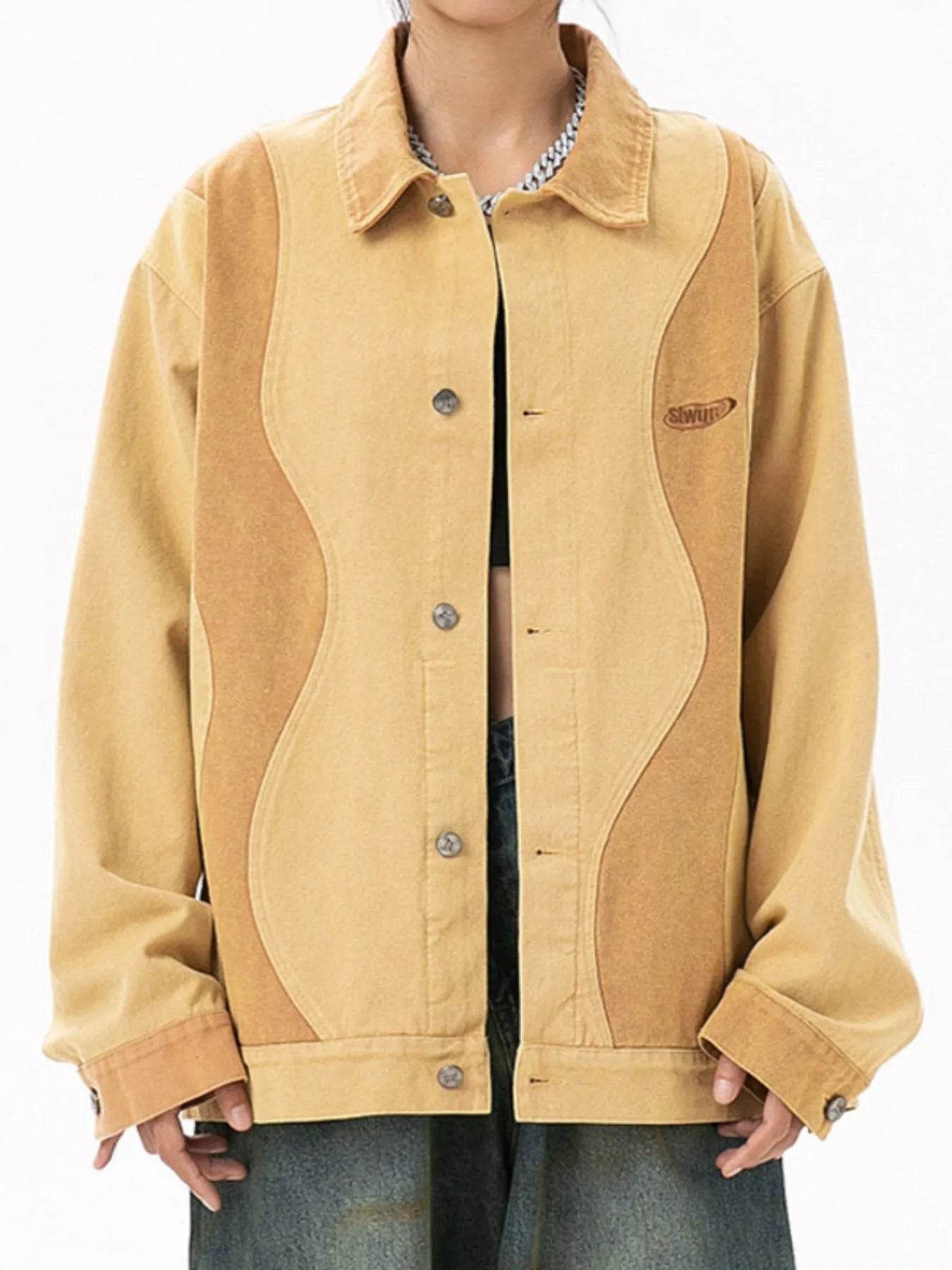 Men's Button Up Long Sleeve Jacket - Tredona LLC