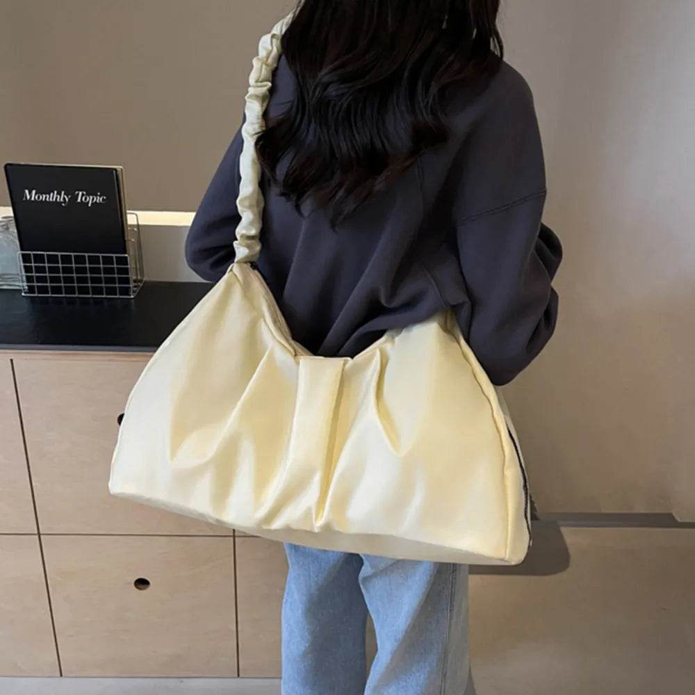 Ruched Large Tote Bag - Tredona LLC
