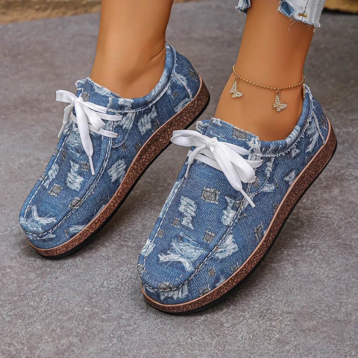 Lace Up Platform Sneakers - Tredona LLC