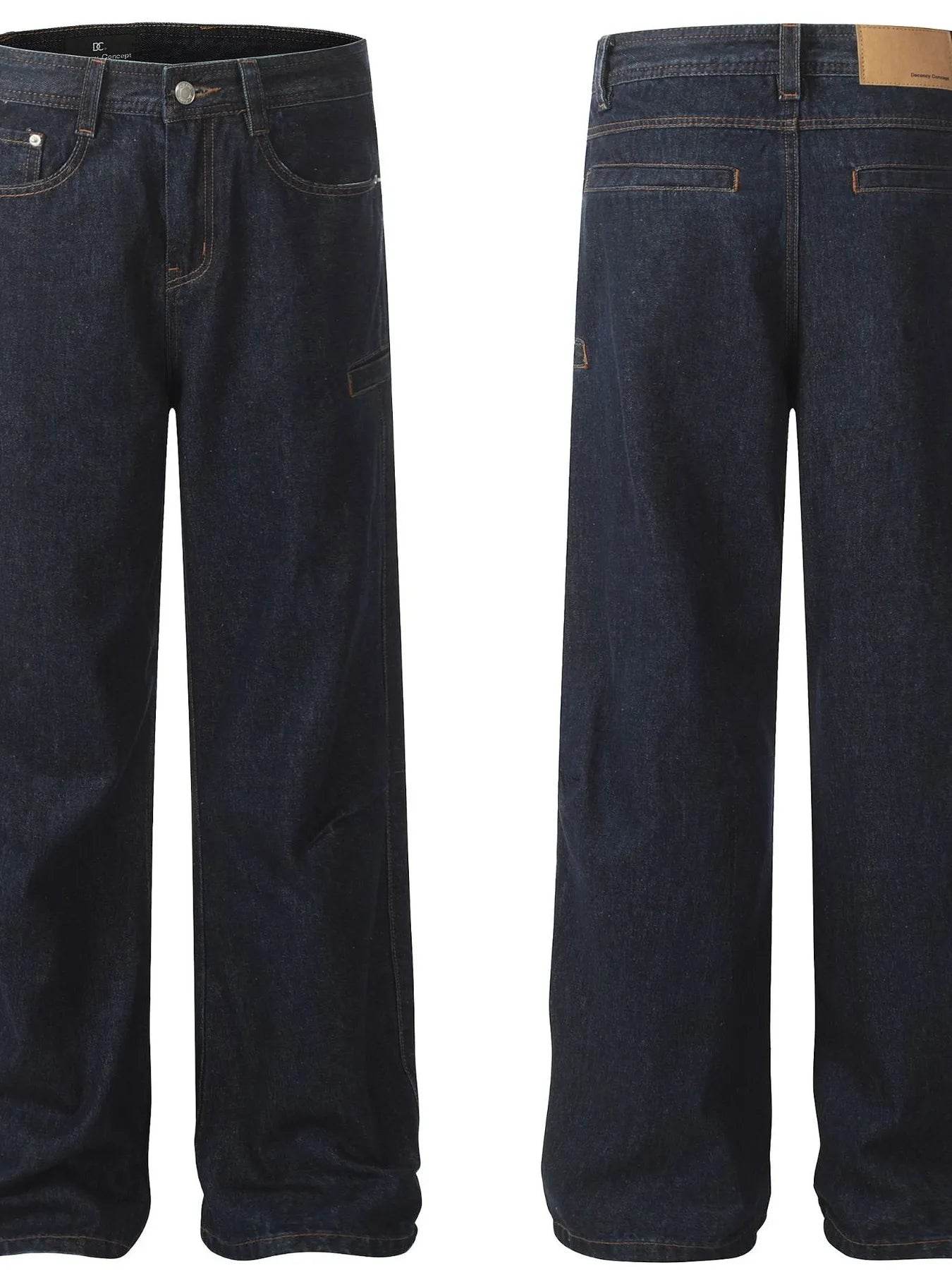 Men's Wide Leg Jeans - Tredona LLC