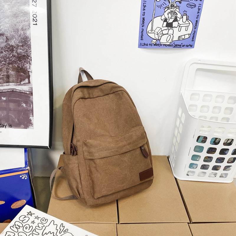 Canvas Backpack Large Capacity Outdoor Travel Oxford Cloth - Tredona LLC