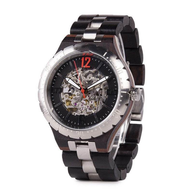 Wooden Automatic Mechanical Watches Men Luxury - Tredona LLC