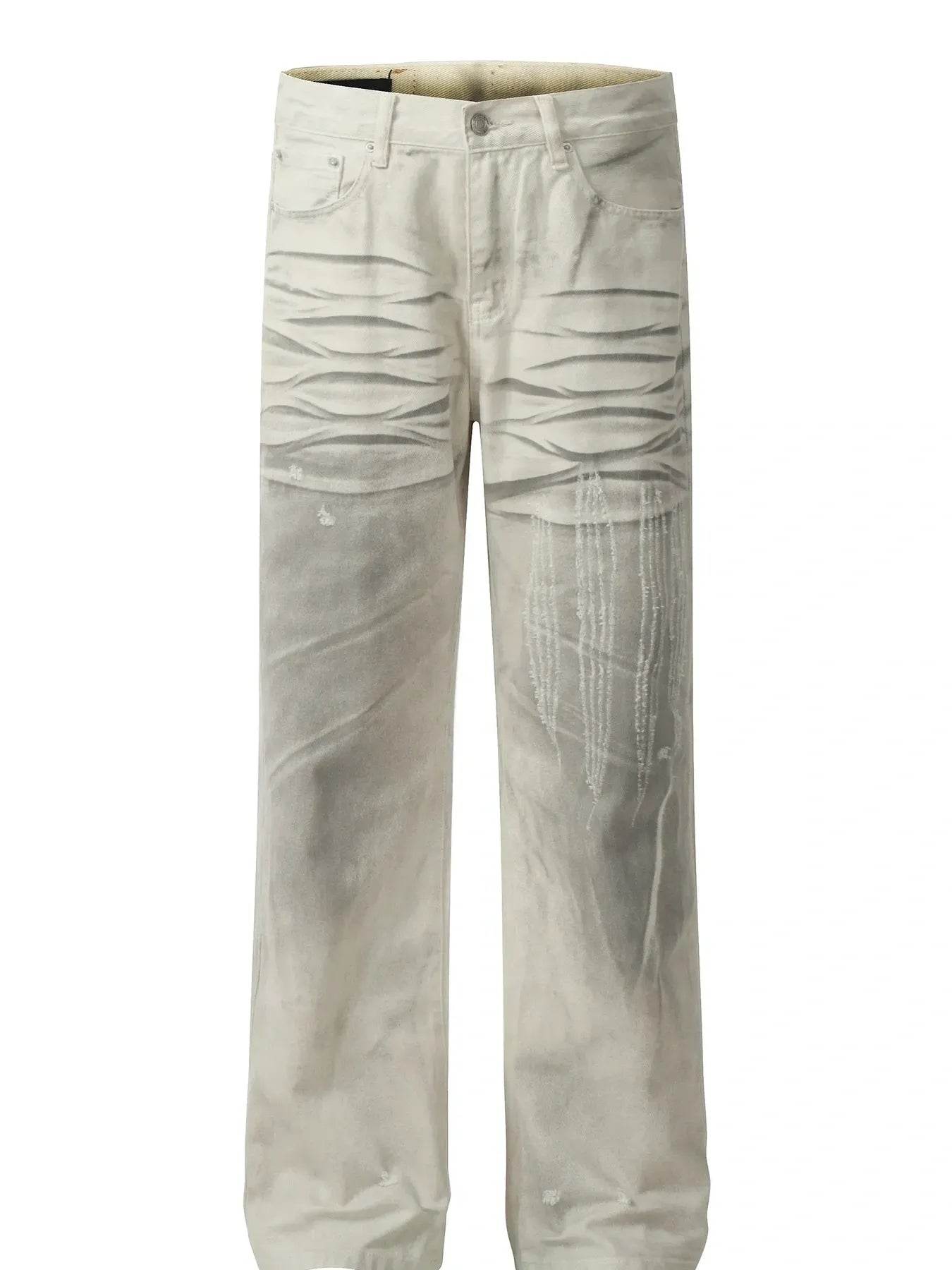 Men's Vintage washed Jeans - Tredona LLC