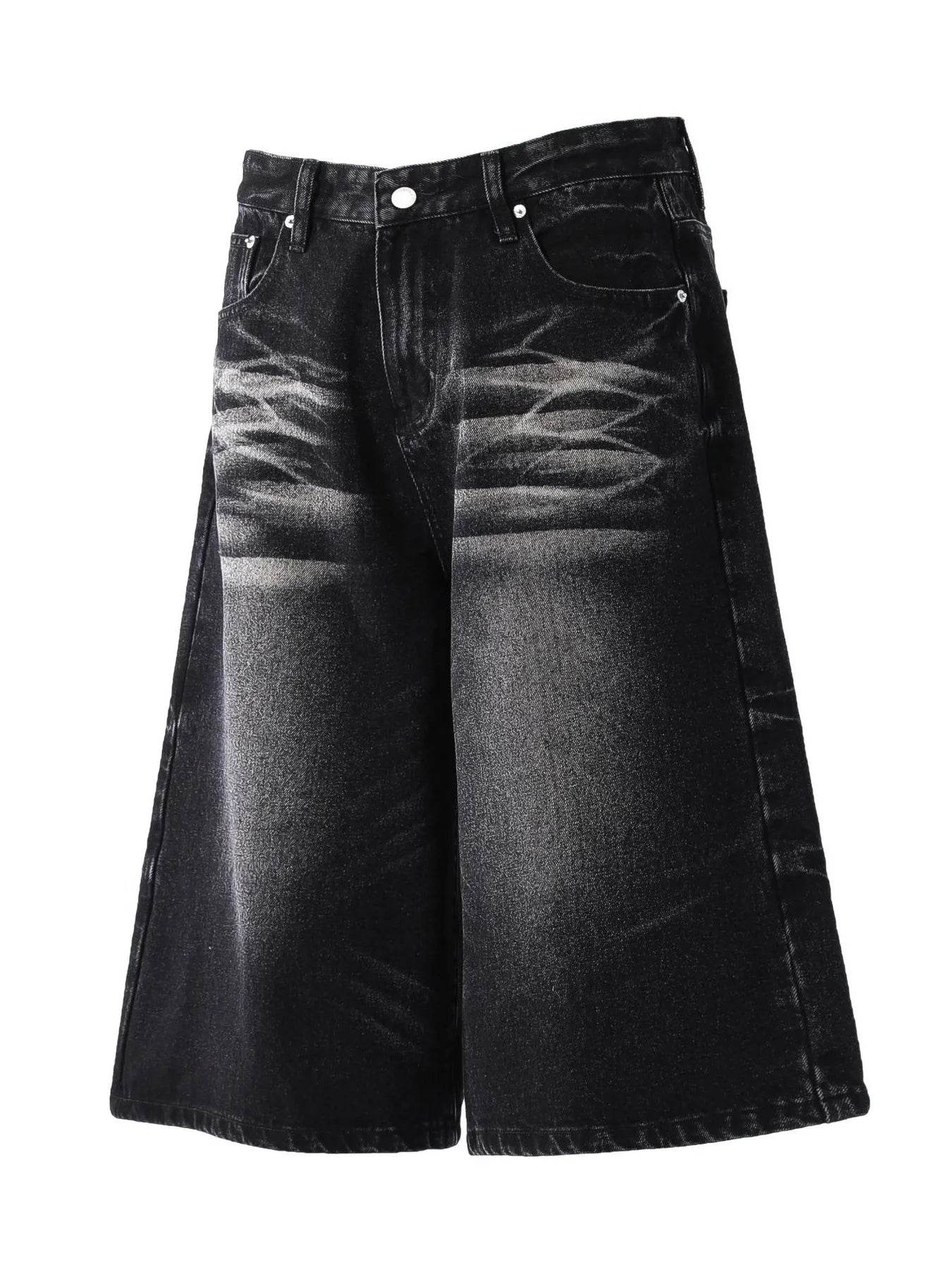 Men's Wide-Leg Denim Shorts - Tredona LLC