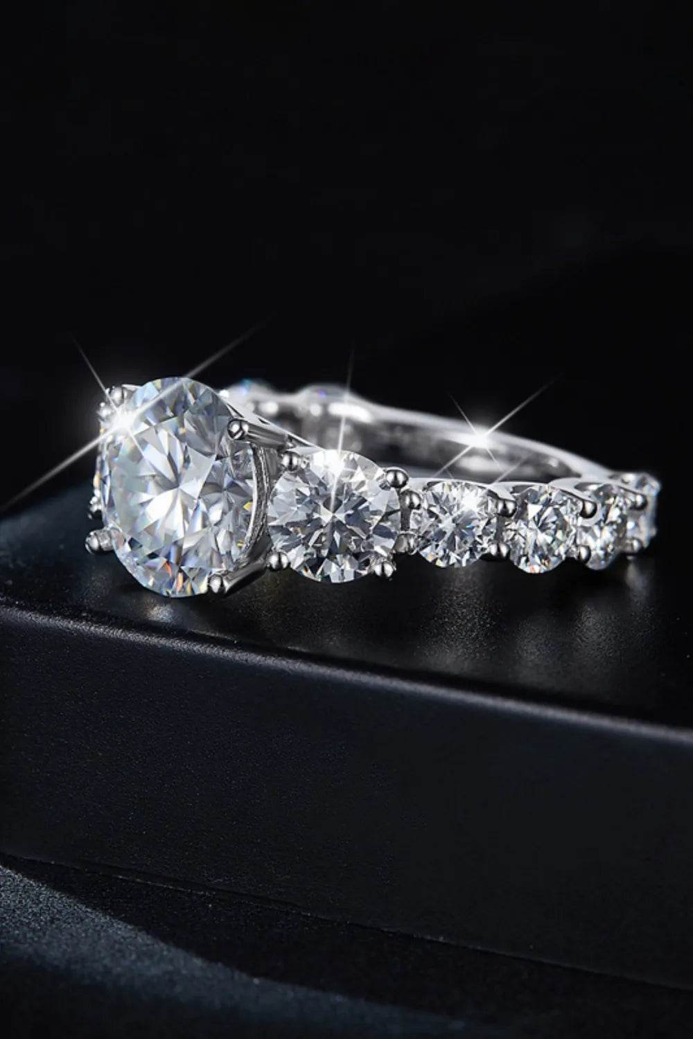 8 Carat Moissanite 925 Sterling Silver Ring - Tredona LLC