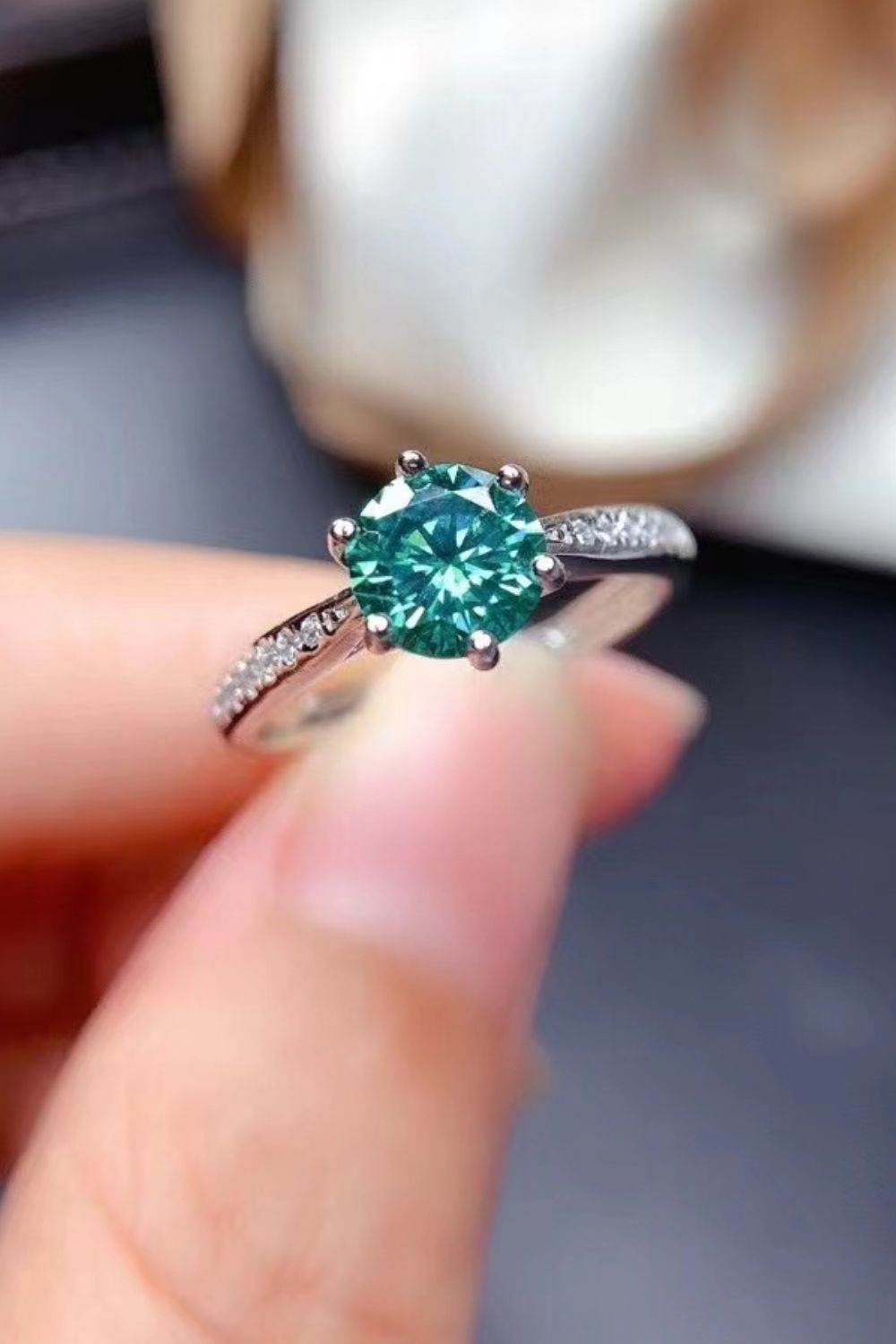 All For You 2 Carat Moissanite 925 Sterling Silver Ring - Tredona LLC