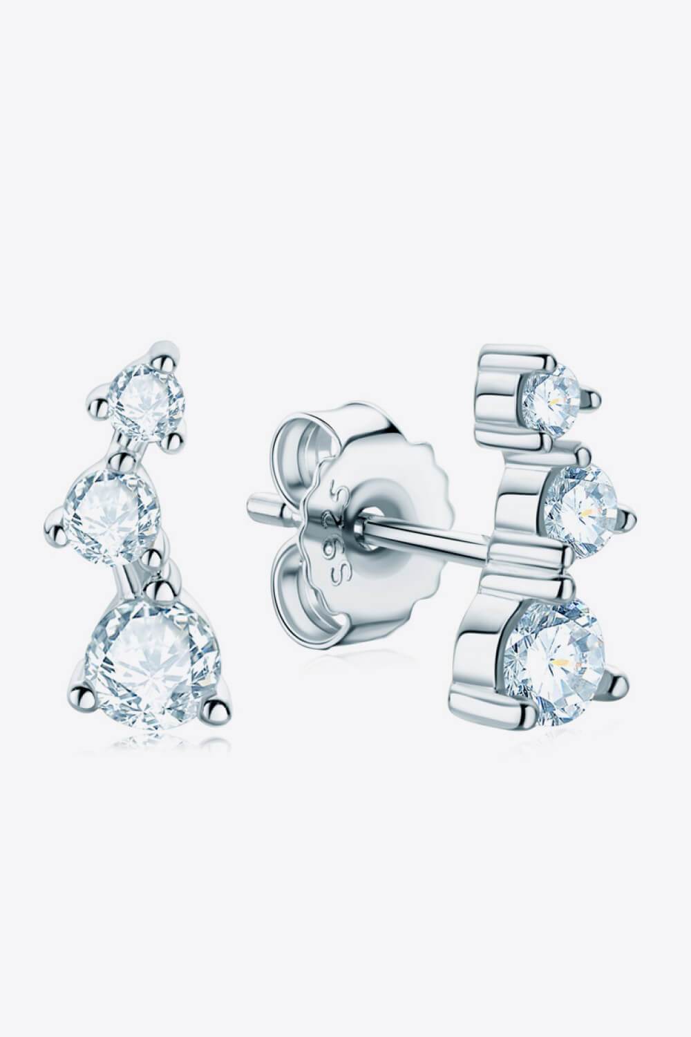 Adored Your Way Moissanite Stud Earrings - Tredona LLC