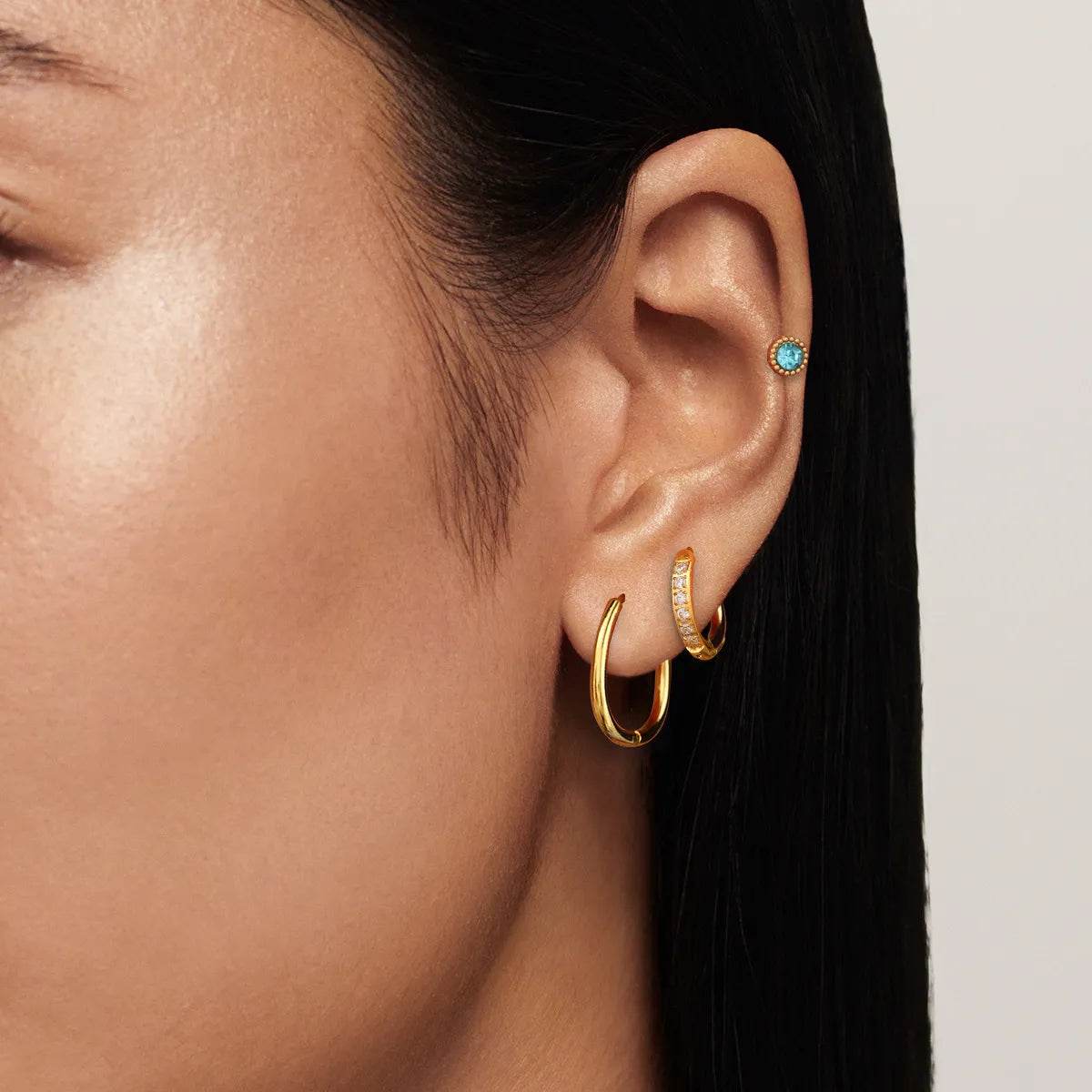 3-Piece 18K Gold-Plated Earrings - Tredona LLC