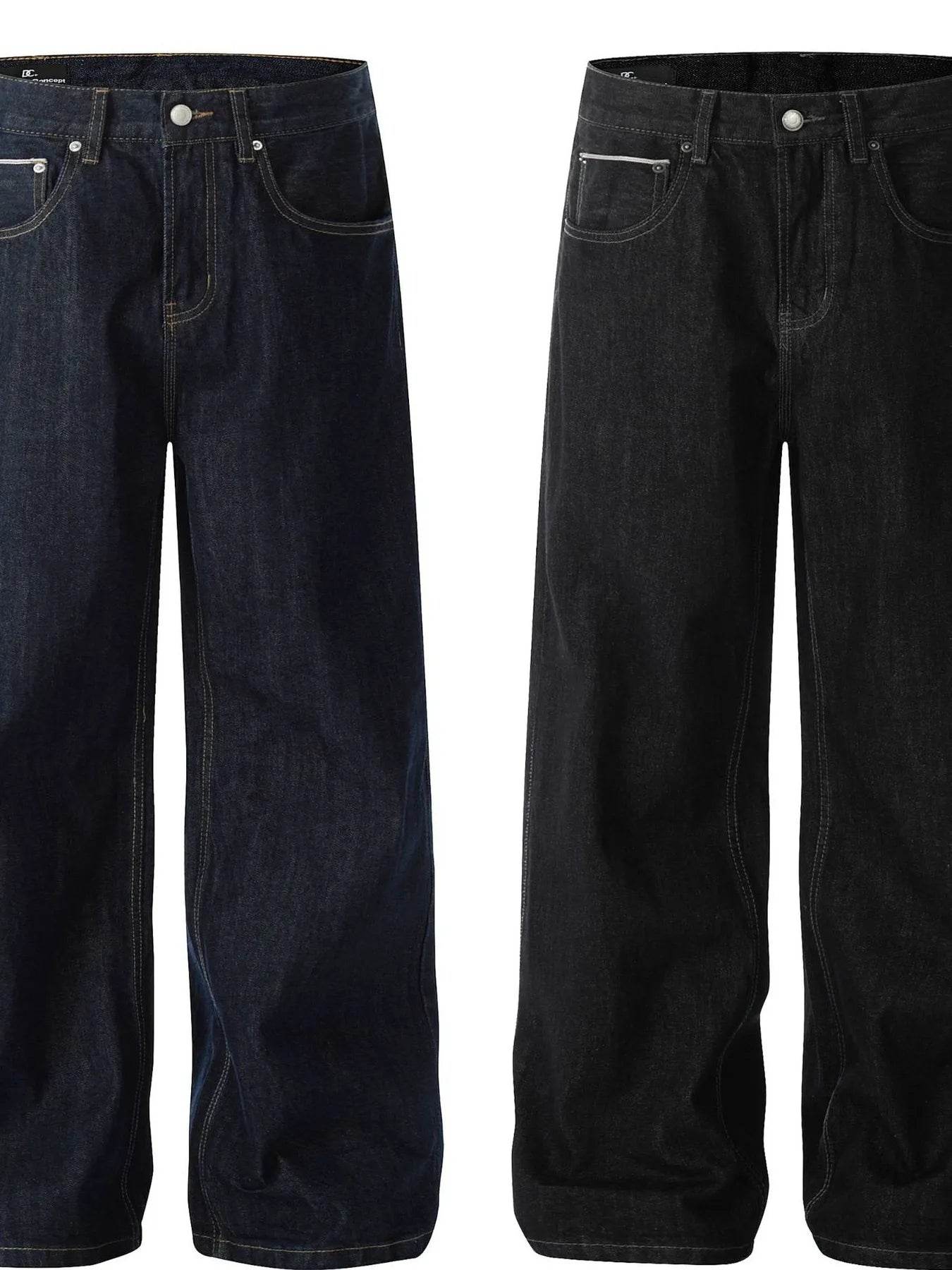 Men's Wide Leg Jeans - Tredona LLC