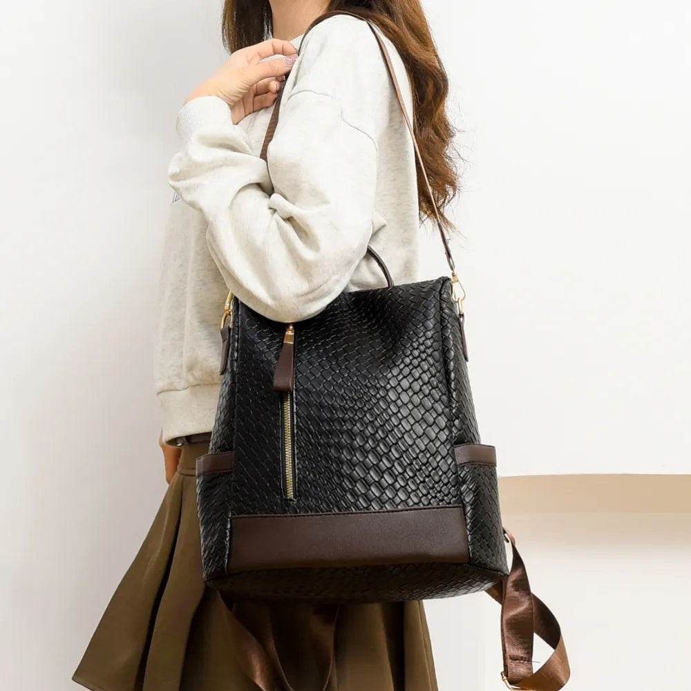 PU Leather Backpack Bag - Tredona LLC