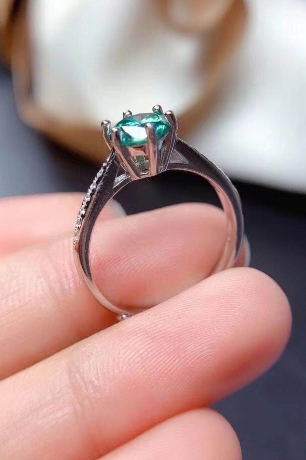 All For You 2 Carat Moissanite 925 Sterling Silver Ring - Tredona LLC