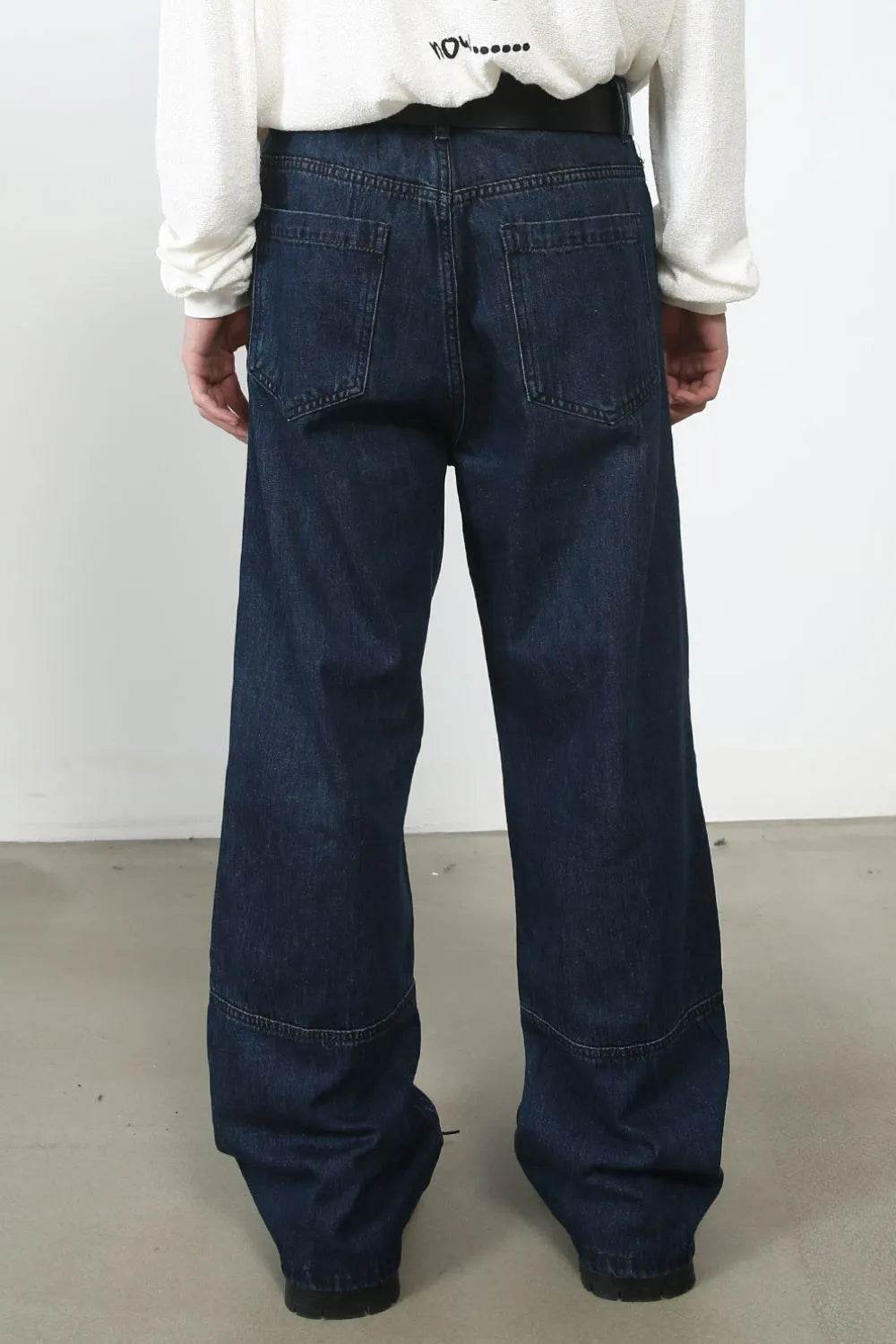 Men's Distressed Jeans with Pockets - Tredona LLC