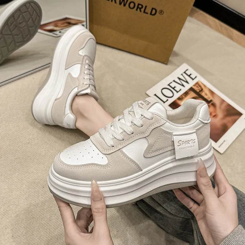 Contrast Platform Sneakers - Tredona LLC