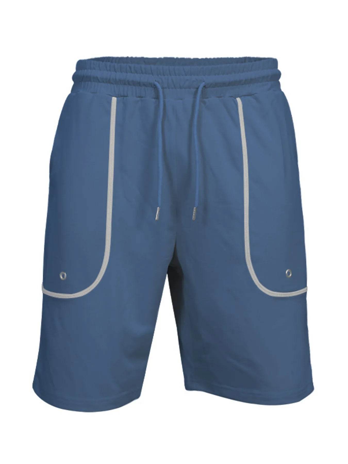Men's Full Size Round Neck Short Sleeve T-Shirt and Shorts Set Plus Size - Tredona LLC