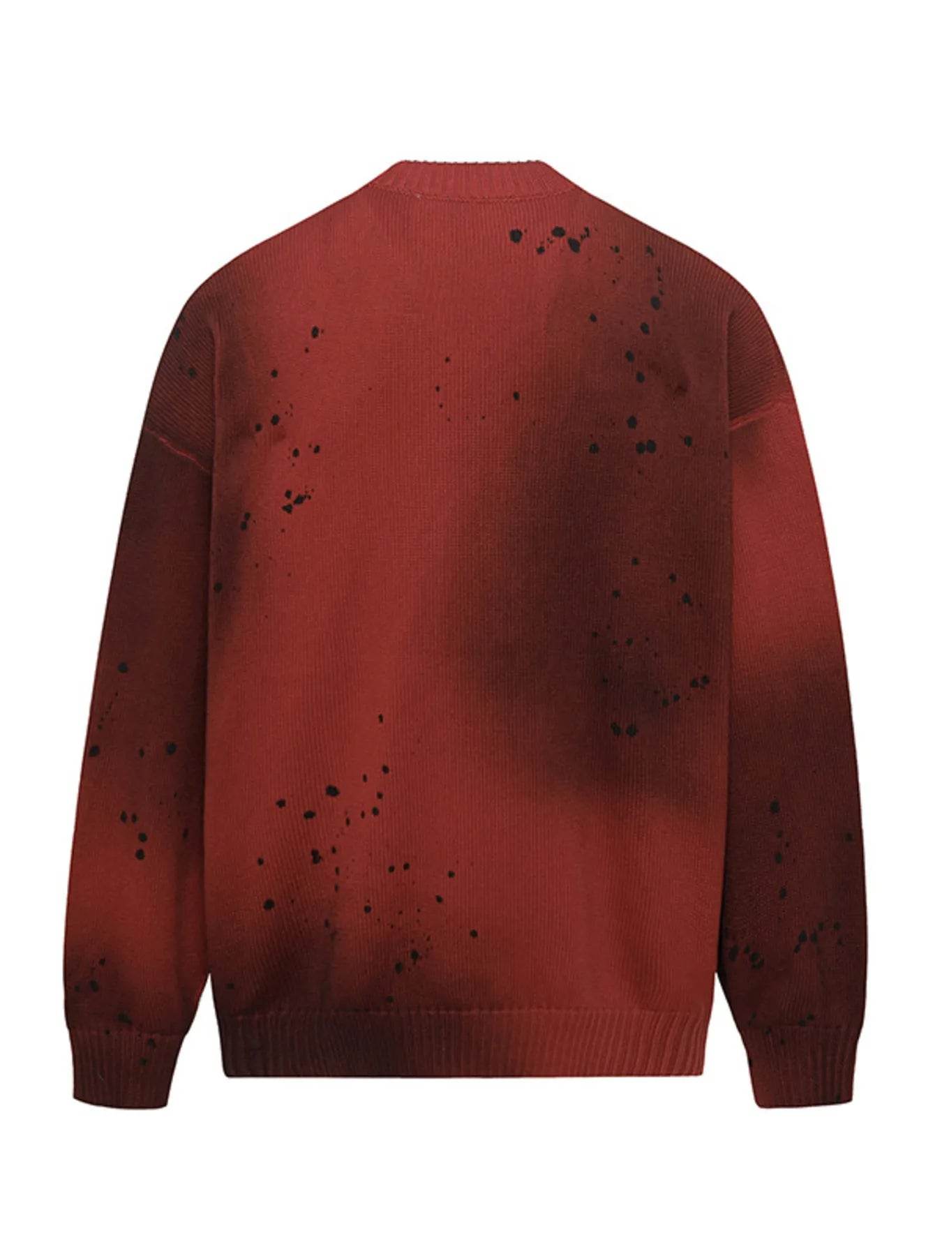 Men's Letter Round Neck Long Sleeve Sweater - Tredona LLC