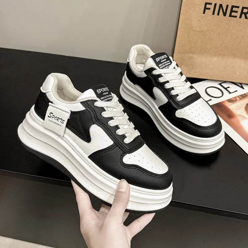 Contrast Platform Sneakers - Tredona LLC