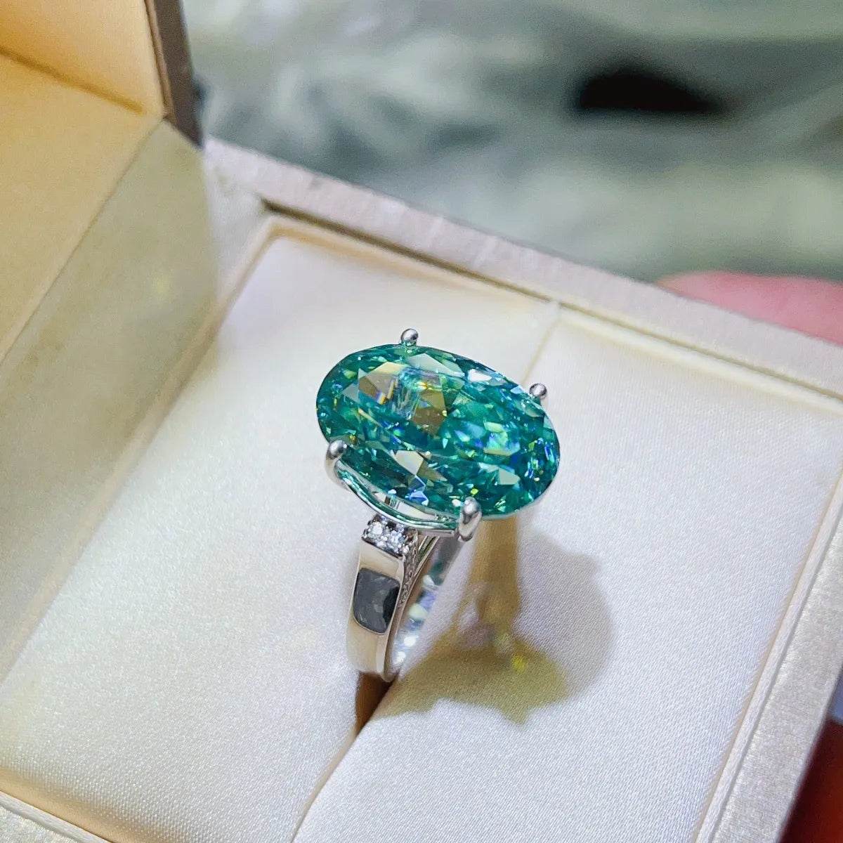 5 Carat Moissanite 925 Sterling Silver Ring - Tredona LLC