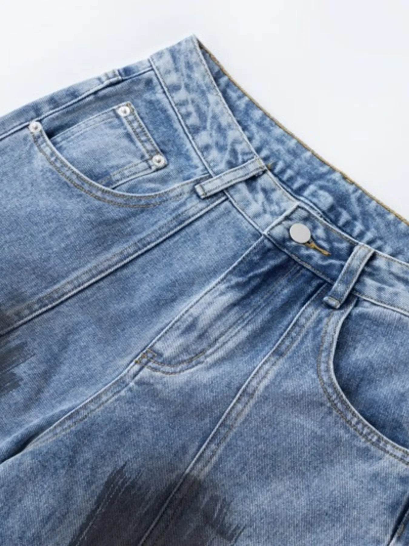 Men's Wide Leg Jeans - Tredona LLC