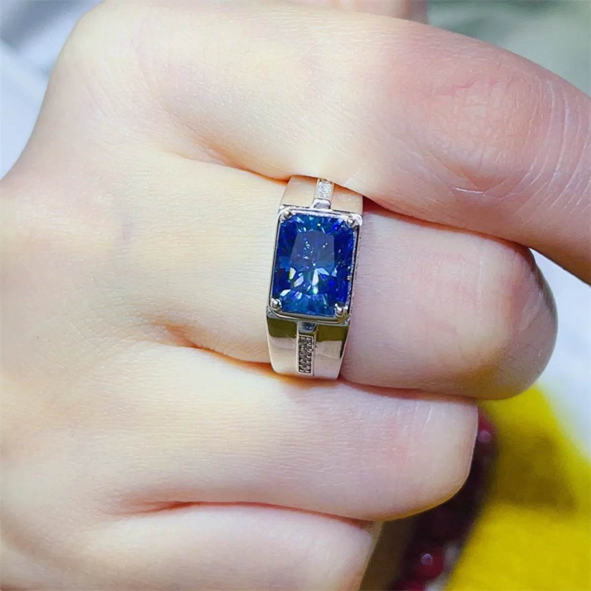 2 Carat Moissanite 925 Sterling Silver Ring - Tredona LLC
