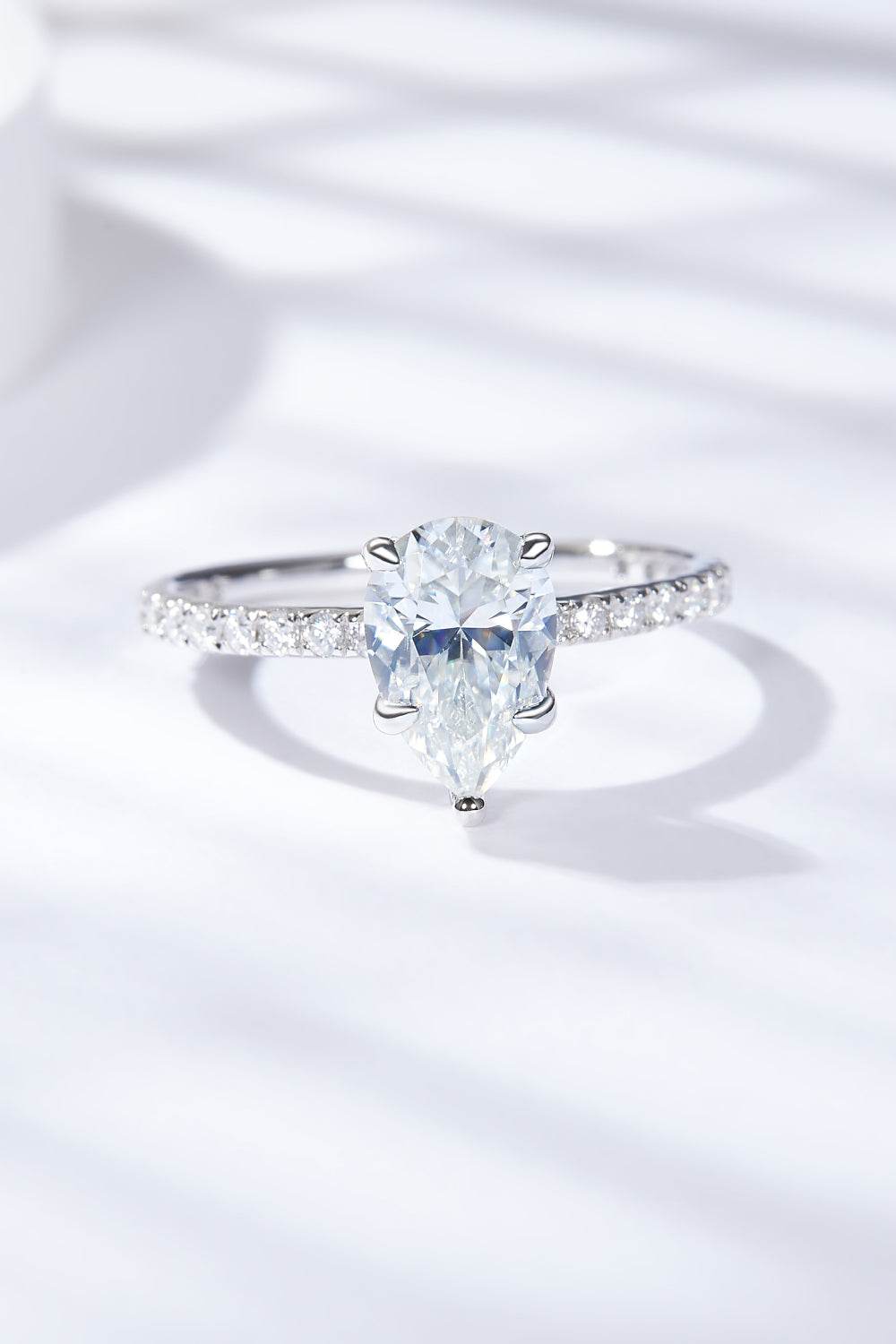 1.8 Carat Moissanite Side Stone Ring - Tredona LLC
