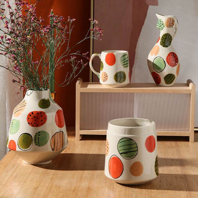 Creative Hand-painted Ceramic Vase Living Room Decoration Home Decoration - Tredona LLC