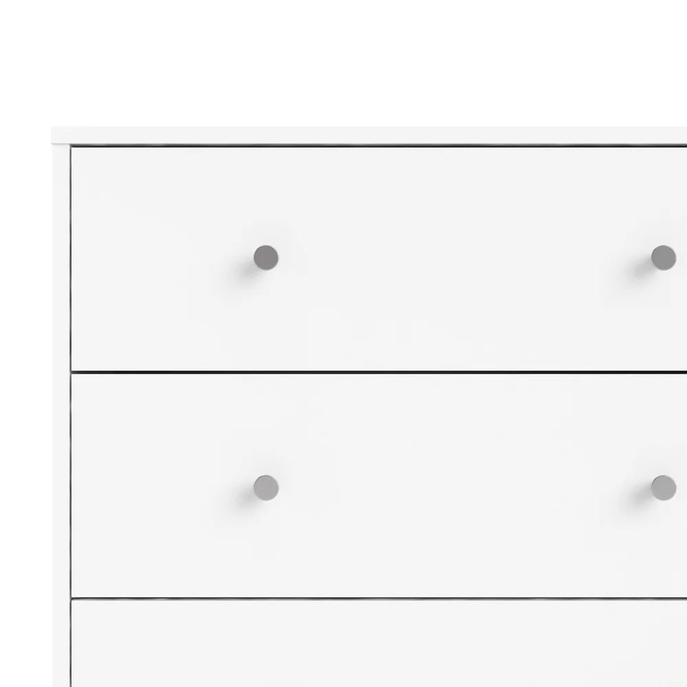 Portland Contemporary 6 Drawer Dresser Adult Storage Unit Scandinavian Design Bedroom Organizer Smooth Glides Assembly Required