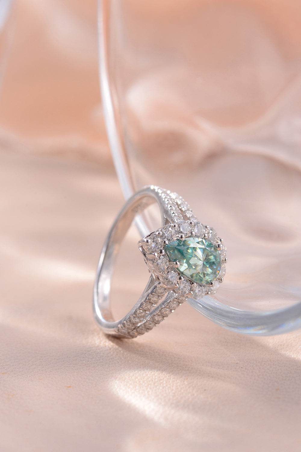 1 Carat Moissanite 925 Sterling Silver Ring - Tredona LLC