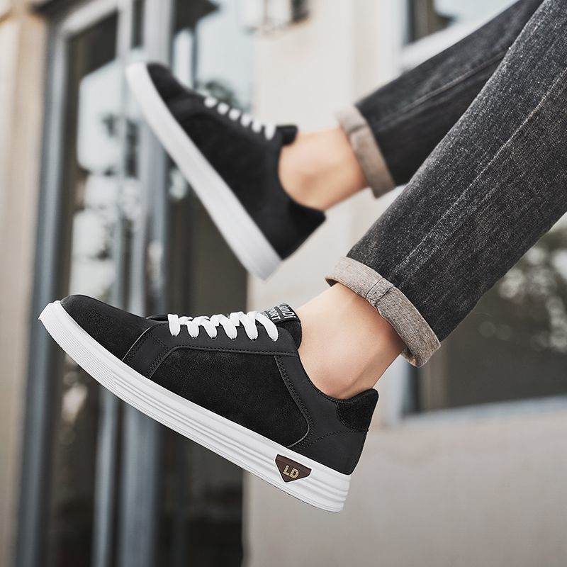Men's Shoes Low-top Casual Leather Sneakers - Tredona LLC