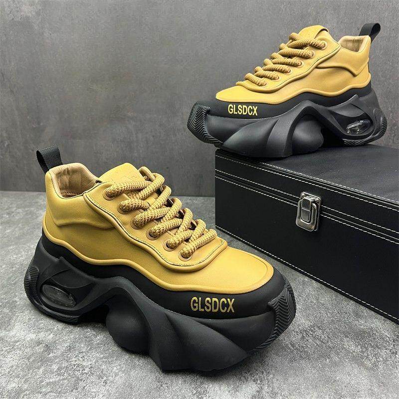 Leather Surface Trend Sports Leisure Platform Men's Shoes - Tredona LLC