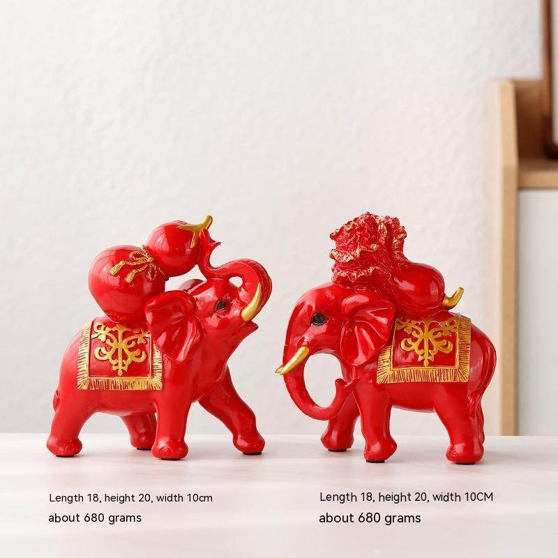 Home Ornament Elephant Decoration Living Room Wine Cabinet - Tredona LLC