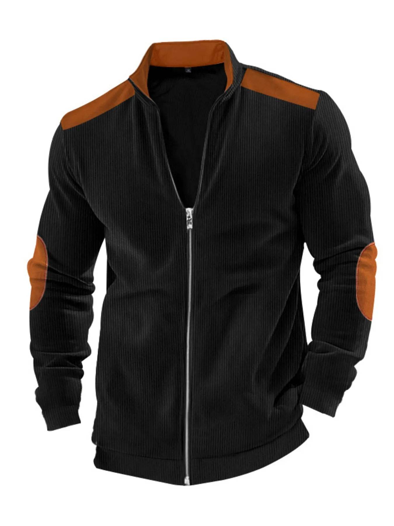 Men's Full Size Zip Up Long Sleeve Jacket Plus Size - Tredona LLC