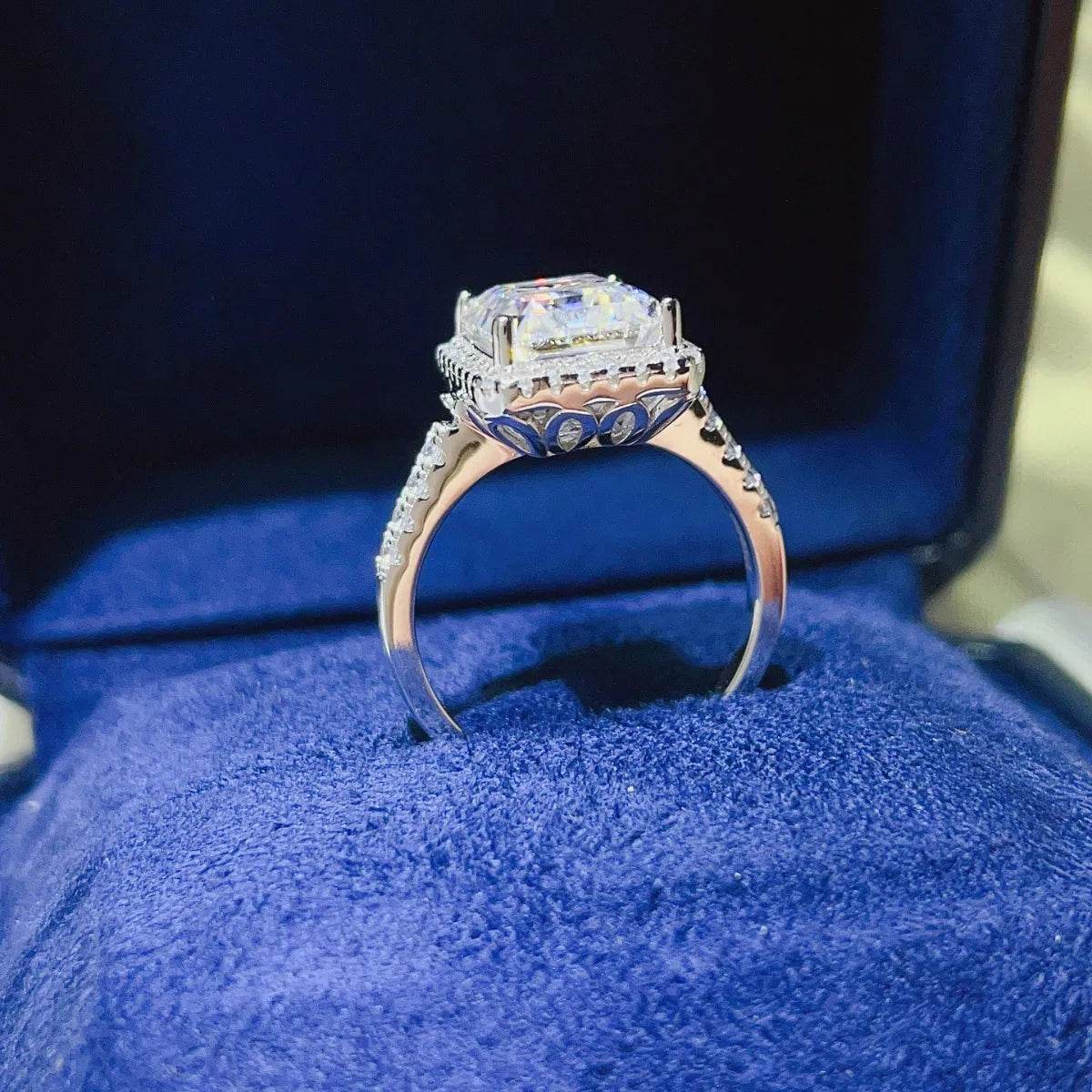 5 Carat Moissanite 925 Sterling Silver Ring - Tredona LLC
