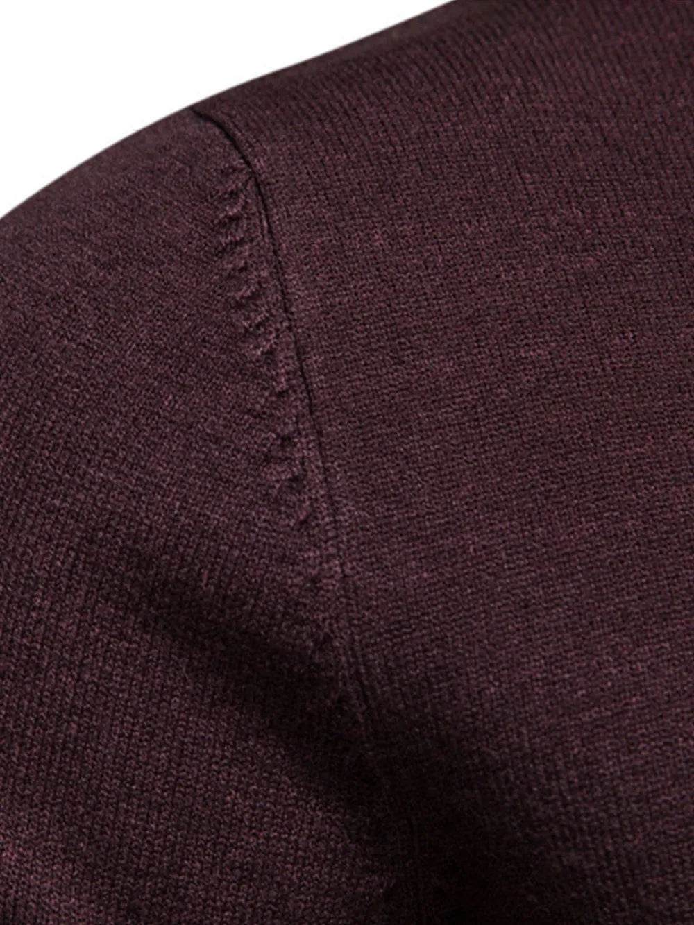 Men's Mock Neck Long Sleeve Sweater - Tredona LLC