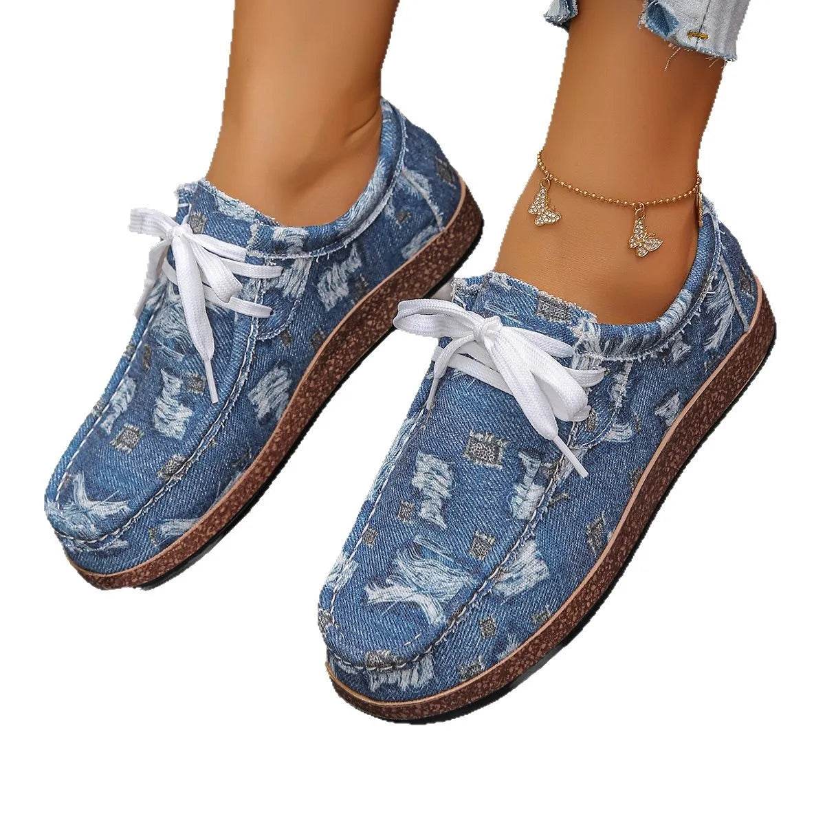 Lace Up Platform Sneakers - Tredona LLC