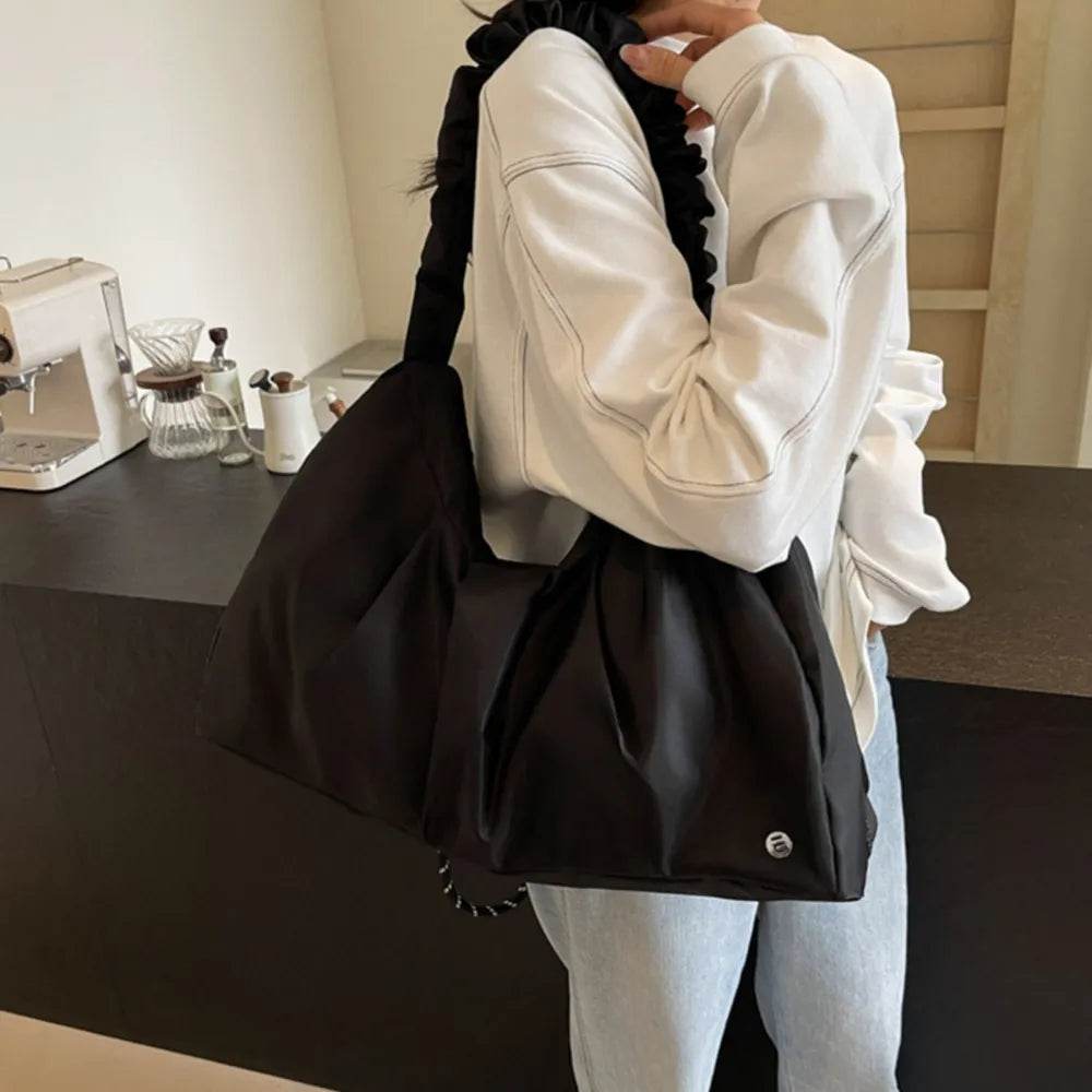 Ruched Large Tote Bag - Tredona LLC