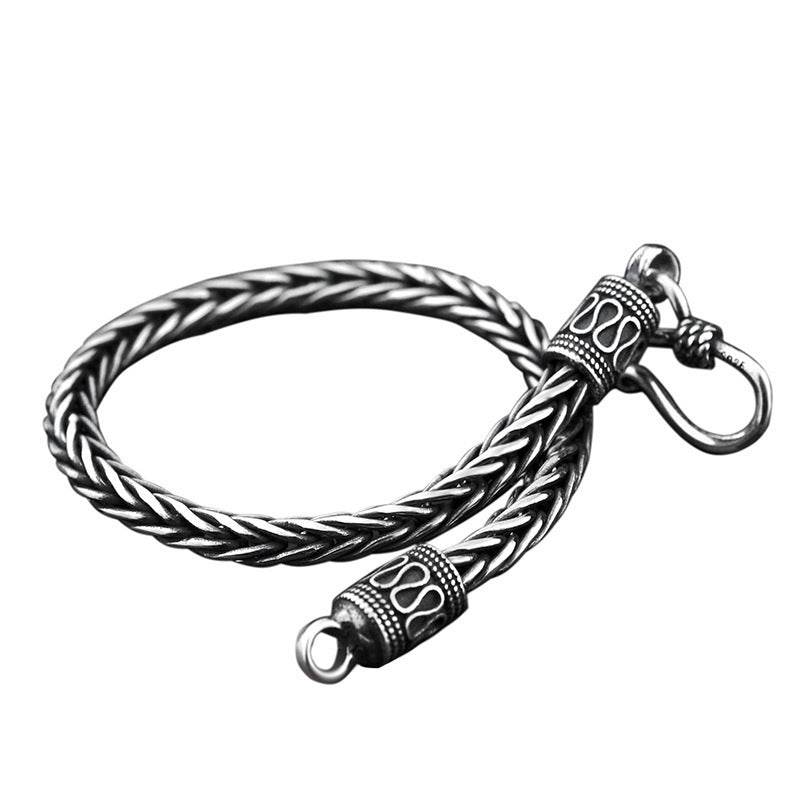 Vintage Braided Keel Bracelet Men - Tredona LLC