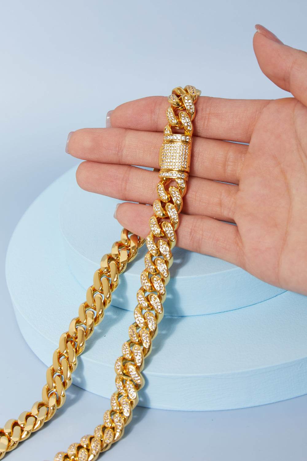 Brass Curb Chain Necklace - Tredona LLC