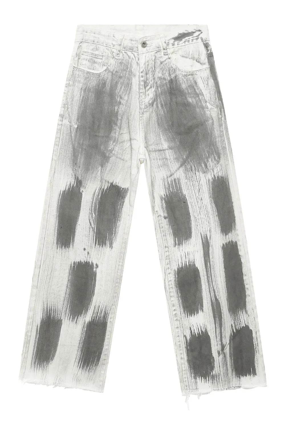 Men's Contrast Loose Jeans - Tredona LLC