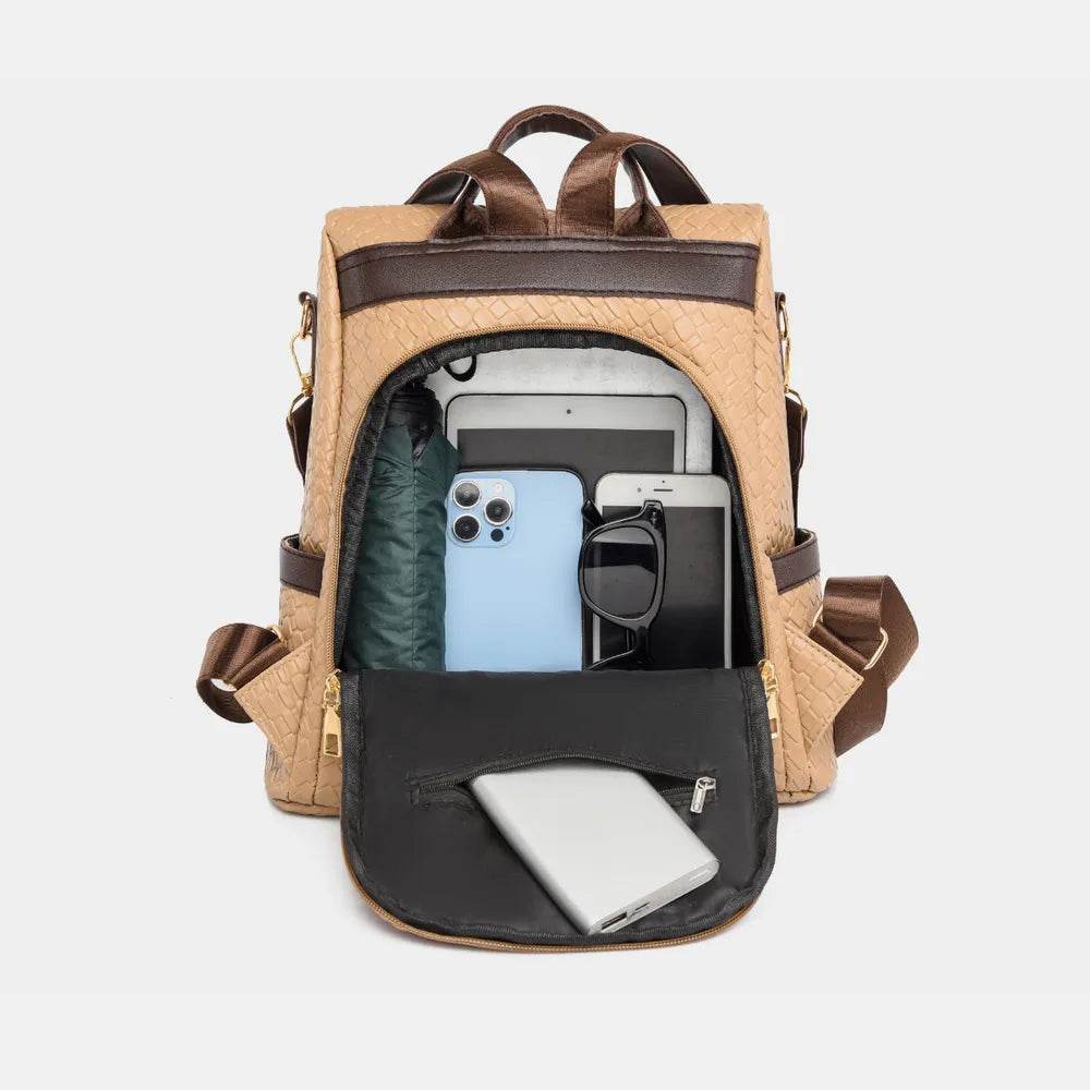 PU Leather Backpack Bag - Tredona LLC
