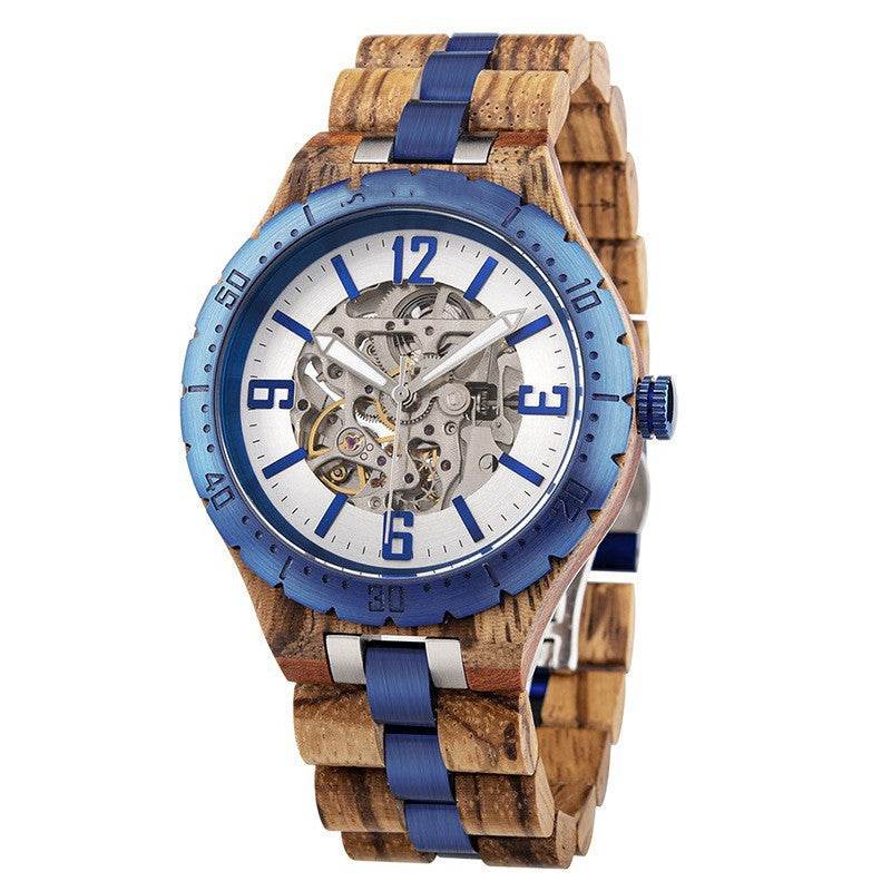 Wooden Automatic Mechanical Watches Men Luxury - Tredona LLC