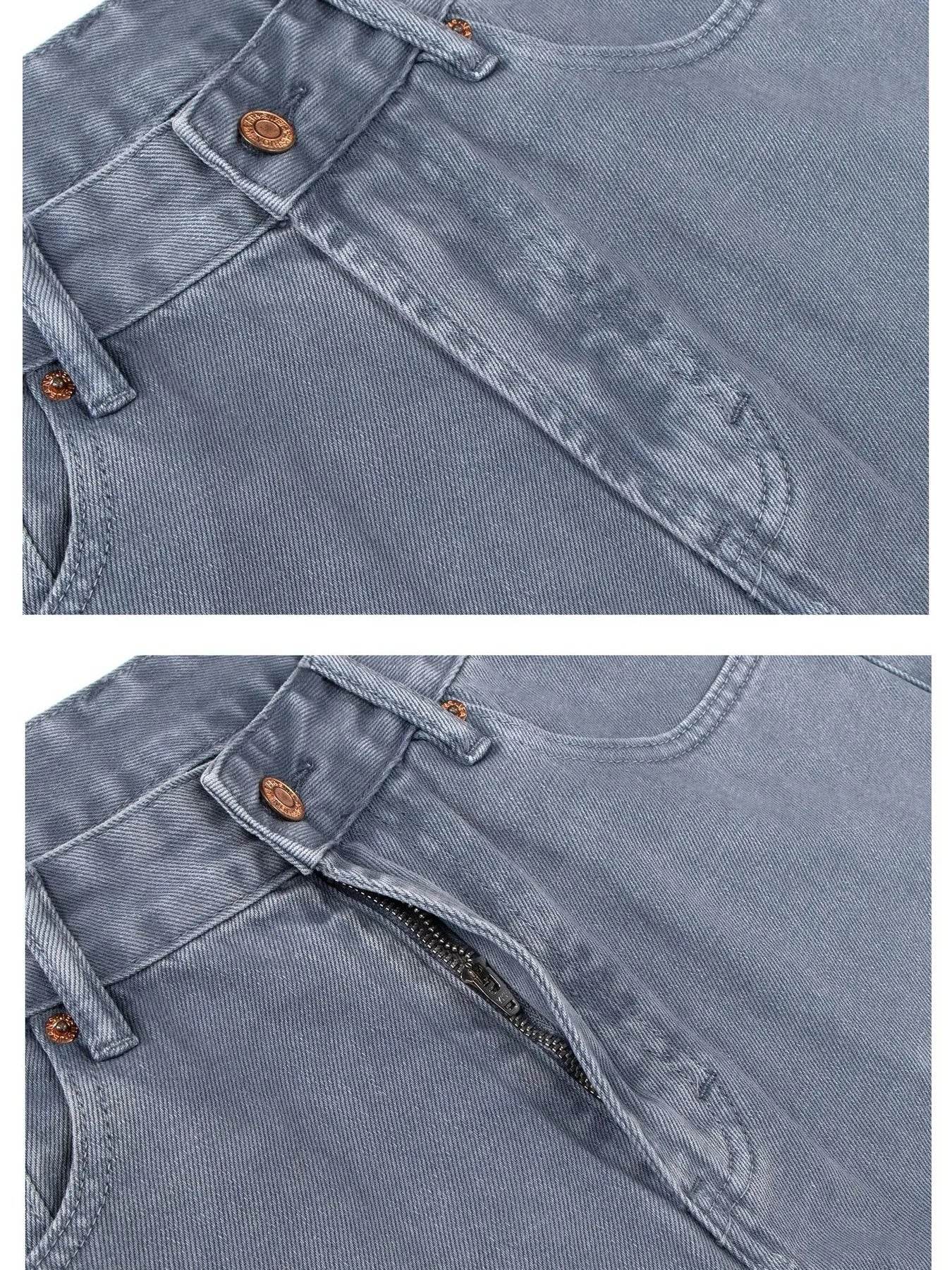 Men's Wide Leg Jeans - Tredona LLC