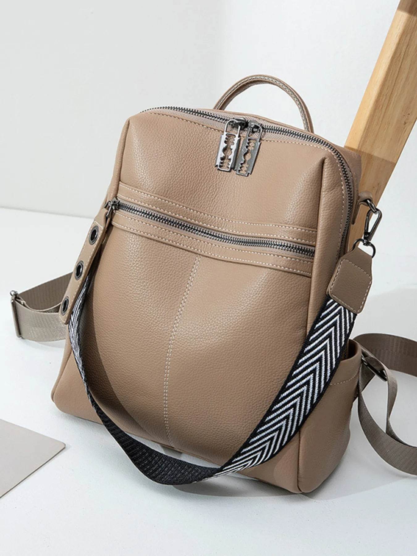 Leather Multi-Compartment Backpack Bag - Tredona LLC
