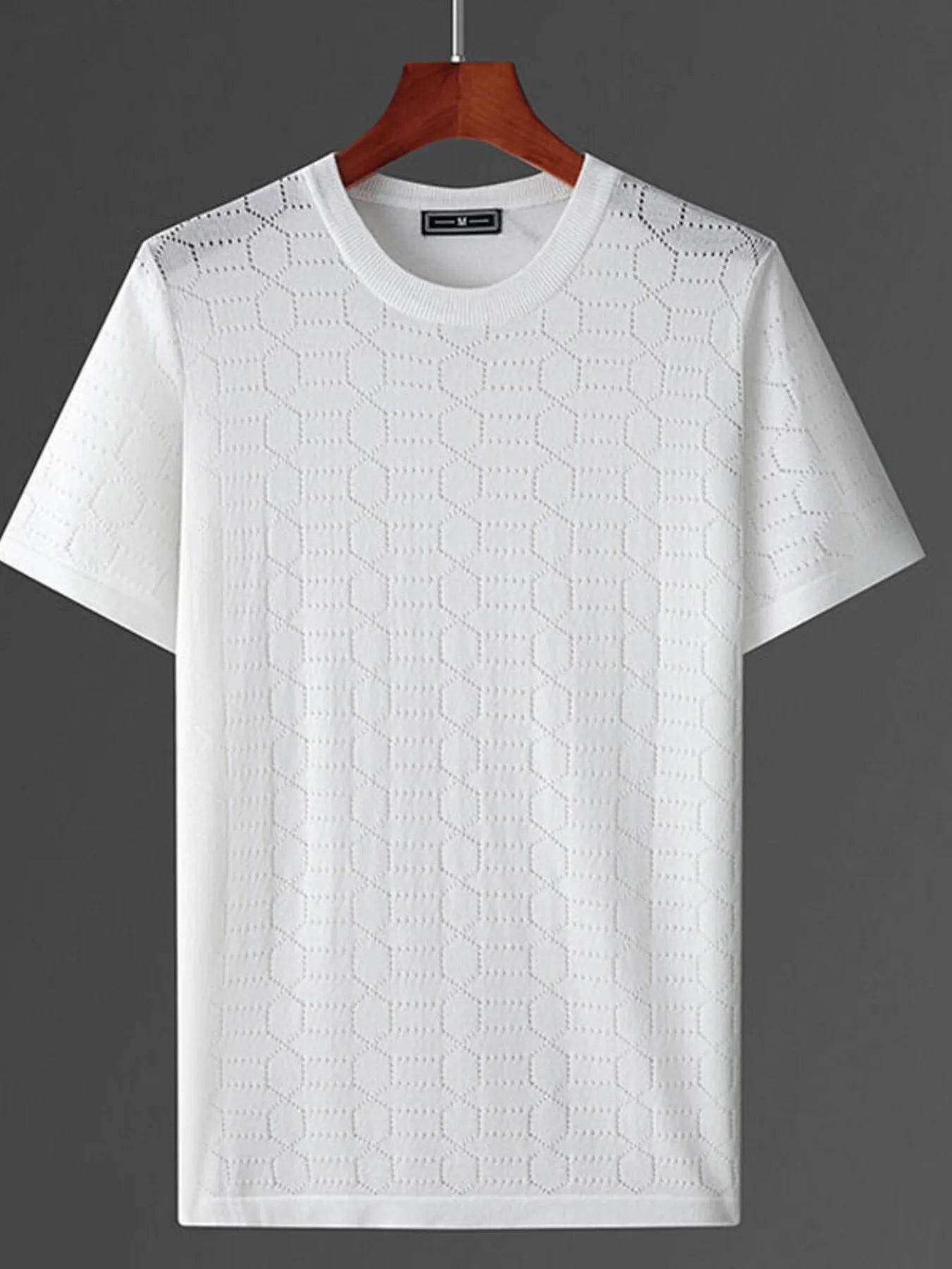 Men's Plus Size Round Neck Short Sleeve T-Shirt - Tredona LLC