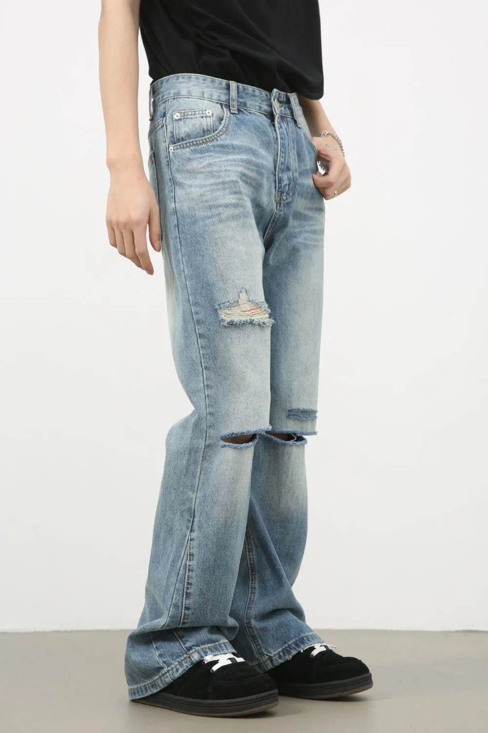 Men's Distressed Jeans - Tredona LLC