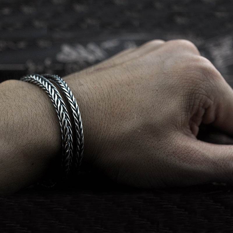 Vintage Braided Keel Bracelet Men - Tredona LLC