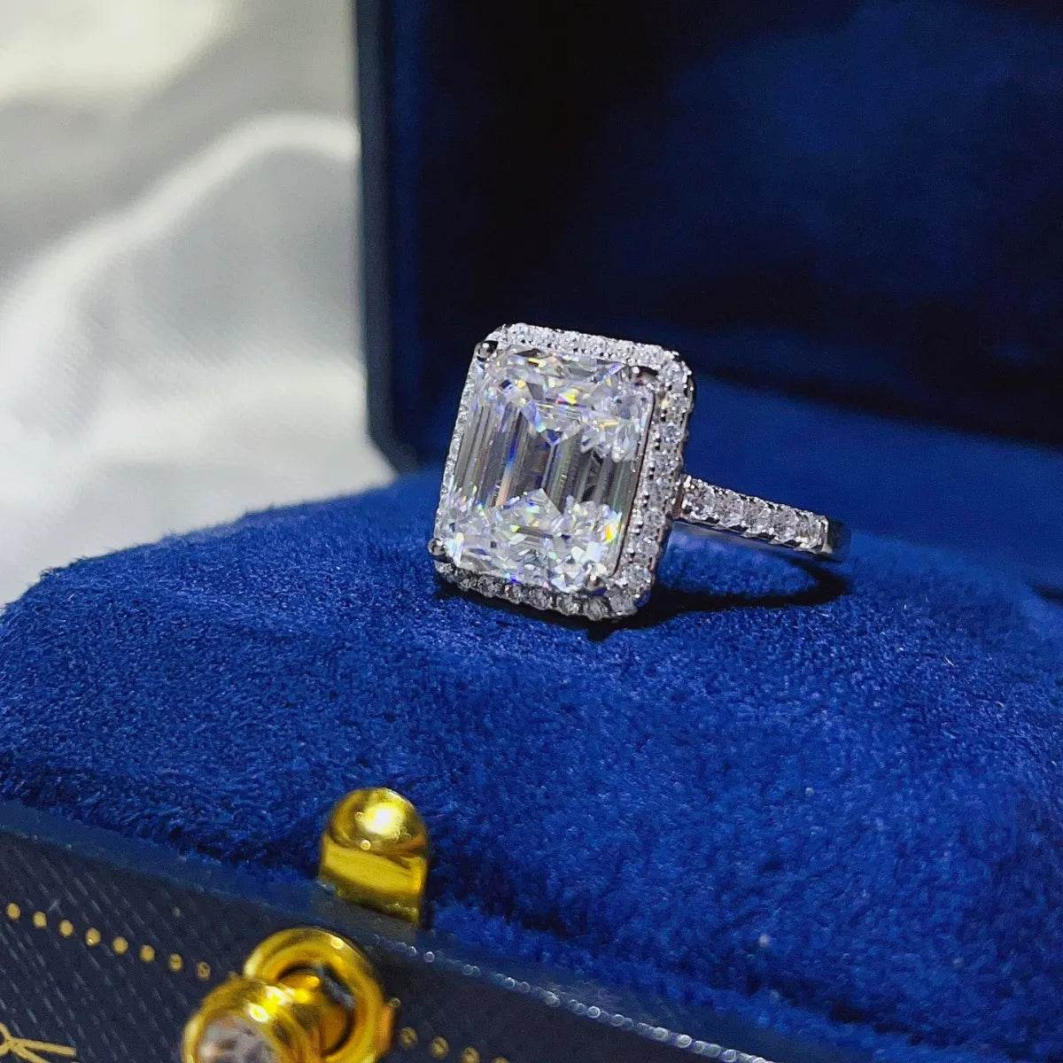 5 Carat Moissanite 925 Sterling Silver Ring - Tredona LLC