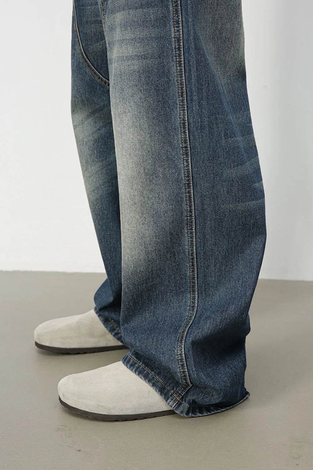 Men's Wide Leg Jeans - Tredona LLC