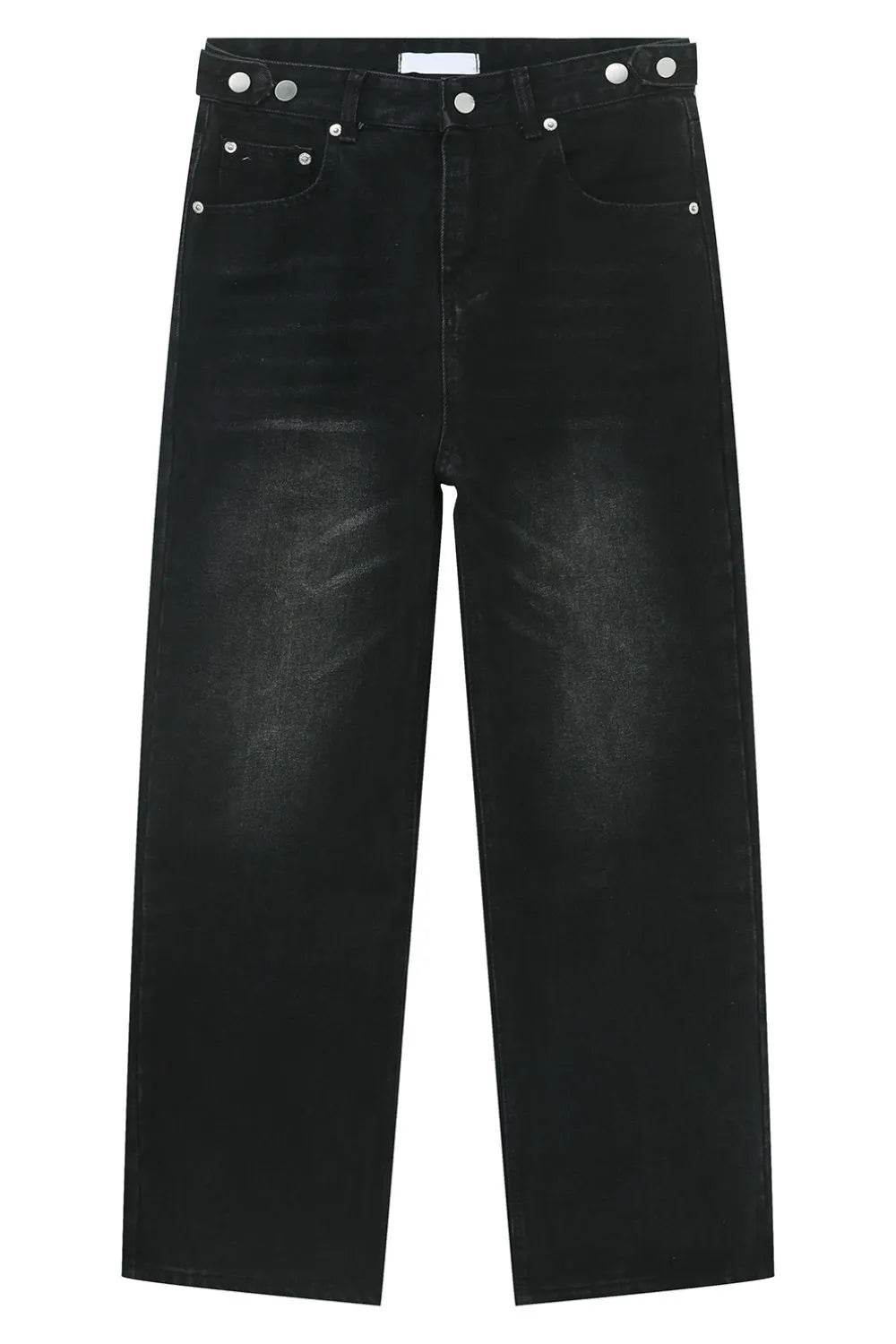 Men's Washed Straight-Leg Jeans - Tredona LLC